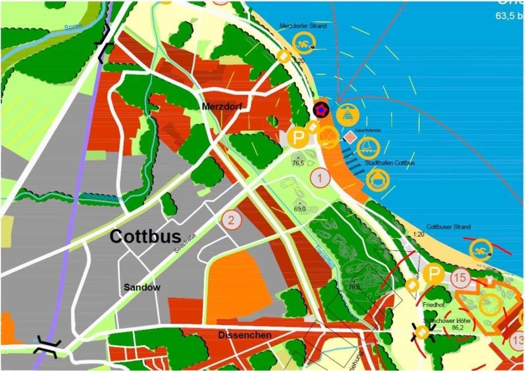 Zimmervermietung Cottbusser Ostsee ภายนอก รูปภาพ